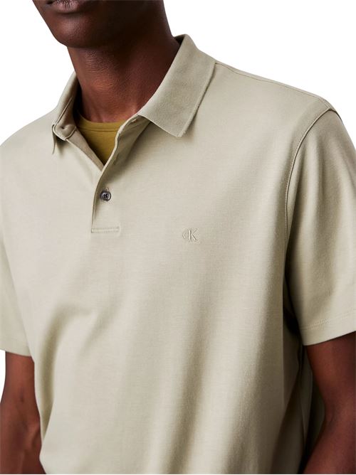 Polo verde in cotone Calvin Klein | LV04LB276GLRT